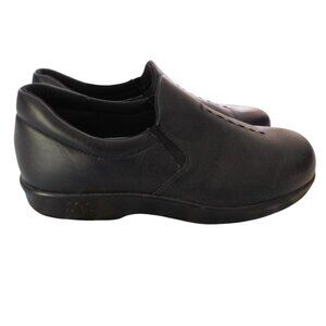 SAS Womens Black Viva Comfort Shoes Loafers Tripad Orthotic 6.5 W Wide